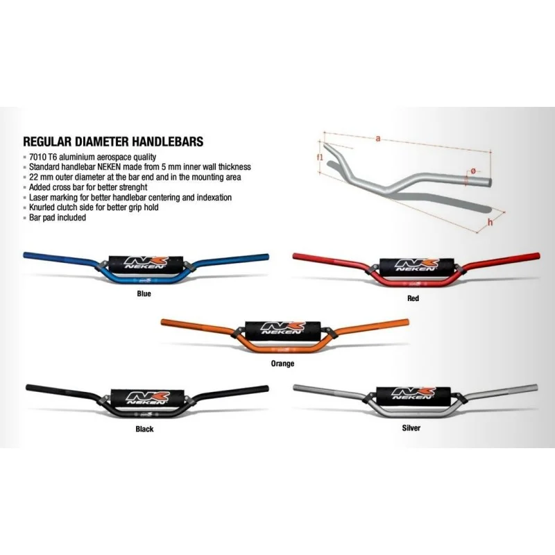 Guidon 22 mm Neken Standard