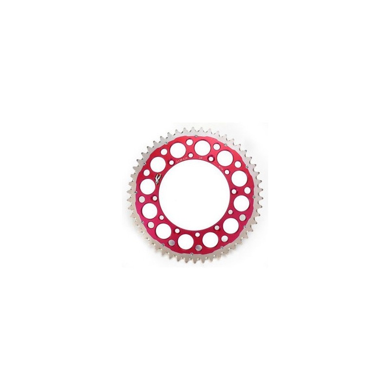 Corona Renthal Twinring Acciaio - Alluminio Honda rossa 1540U520RS Renthal Couronne