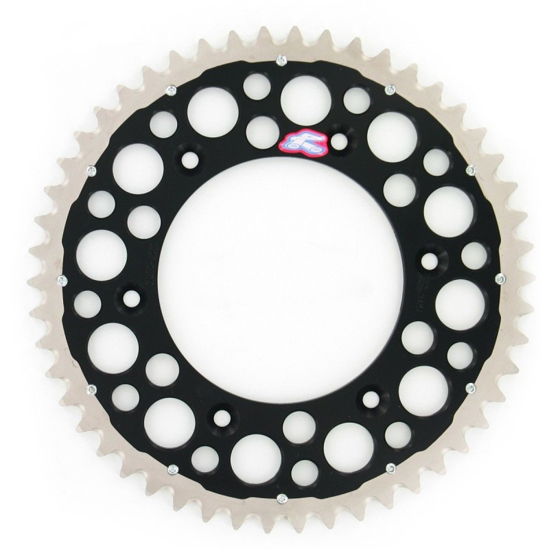 Rear sprocket Renthal Twinring steel - aluminum Honda black 1540U520BK Renthal Rear Sprockets