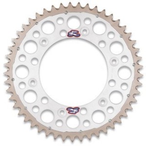 Corona Renthal Twinring Acciaio - Alluminio Kawasaki silver 1120U520SI Renthal Couronne