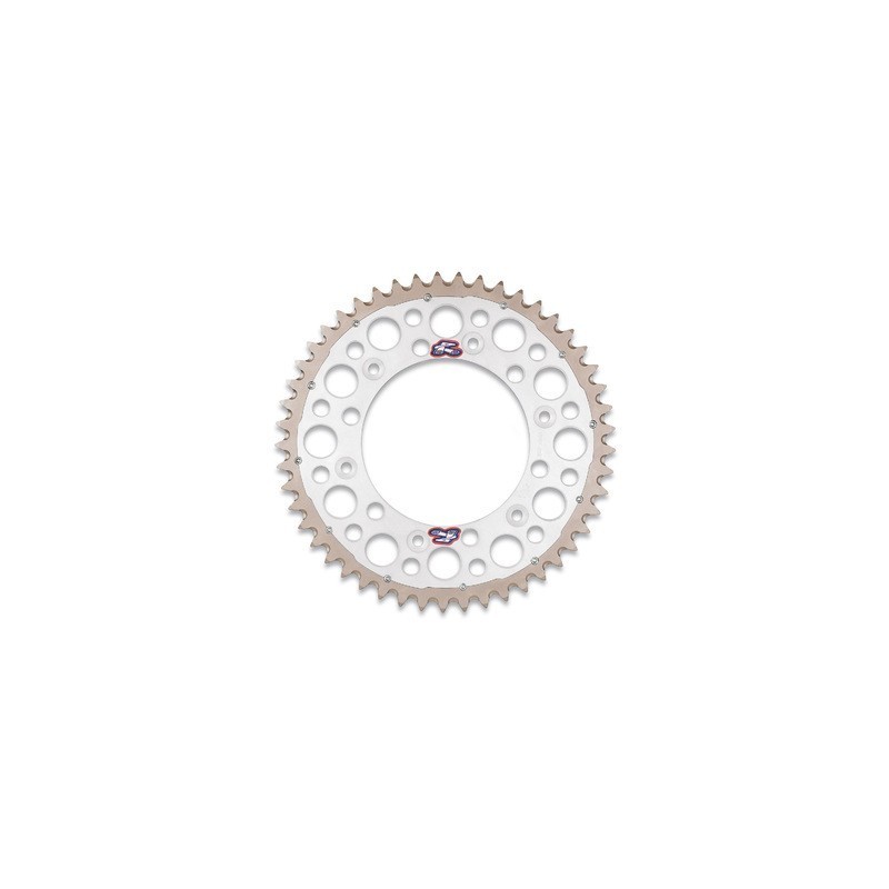 Rear sprocket Renthal Twinring steel - aluminum Kawasaki silver 1120U520SI Renthal Rear Sprockets