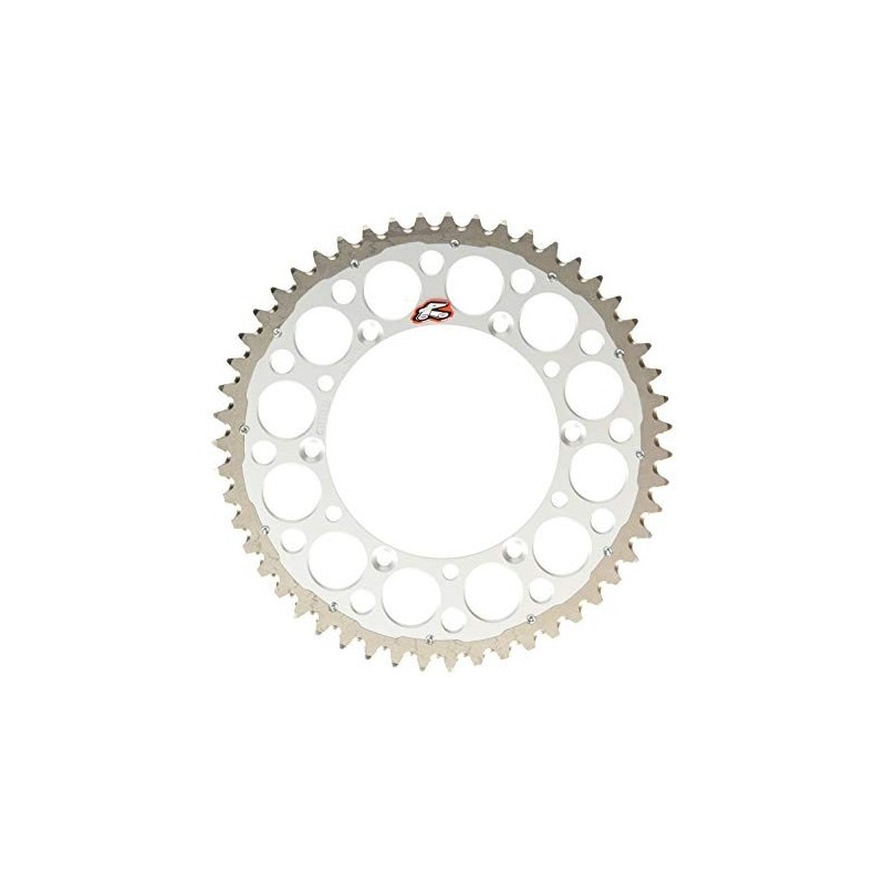 Rear sprocket Renthal Twinring steel - aluminum Suzuki silver 1230U520SI Renthal Rear Sprockets
