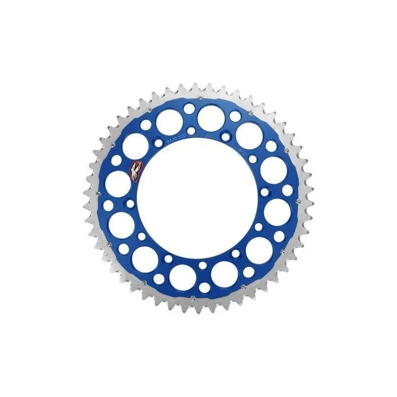 Corona Renthal Twinring Acciaio - Alluminio KTM-Husqvarna blu 2240U520BU