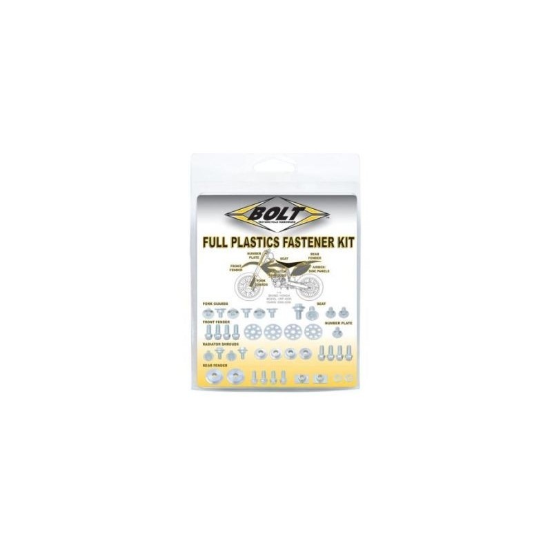 Kit full plastic fastener Bolt KAW-1200024 Bolt Hardware - Bolt - Nuts