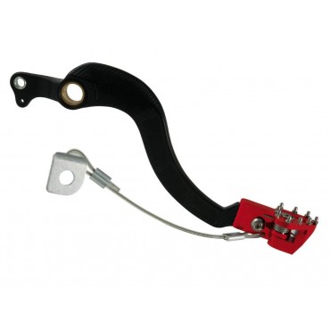 Forged rear brake pedal Rtech R-LEVFRCRF0003 Rtech Rear brake lever and rear master cylinder