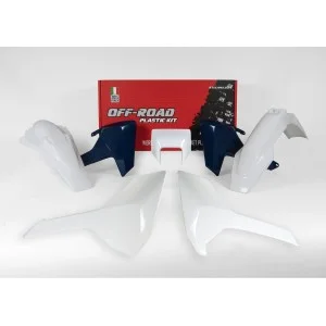 Kit plastiche Racetech Husqvarna TE-FE 17-19-colore oem bianco-blu R-KITHSQ-OEM-517