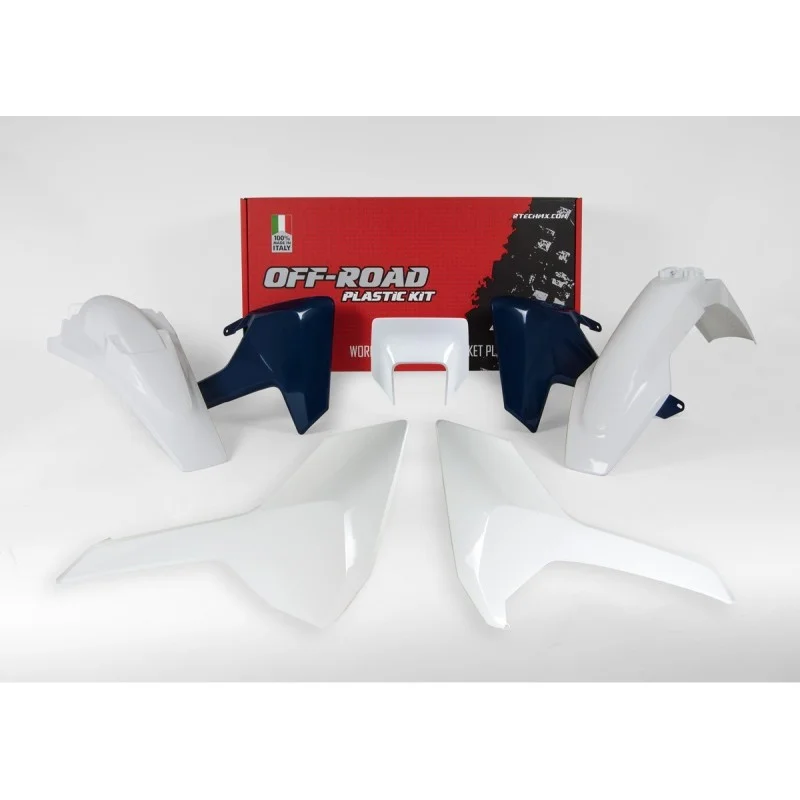 Kit plastiche Racetech Husqvarna TE-FE 17-19-colore oem bianco-blu R-KITHSQ-OEM-517