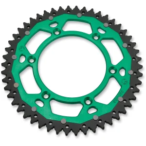 Rear sprocket Moose racing Dual material kawasaki-green CORMOOSEACCALUKAWAVER Moose Racing Couronne