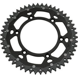 Rear sprocket Moose racing Dual material Kawasaki-black CORMOOSEACCALUKAWAN Moose Racing Rear Sprockets