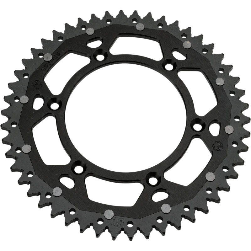 Rear sprocket Moose racing Dual material Kawasaki-black CORMOOSEACCALUKAWAN Moose Racing Zahnkrank