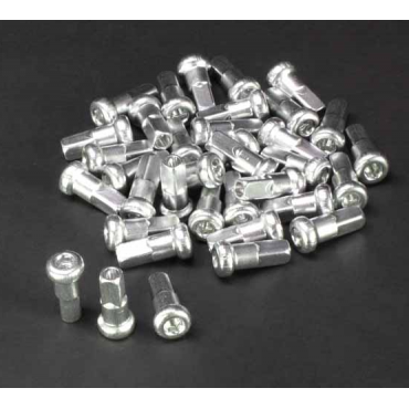 Aluminum nipples for OEM spokes silver color-rear W31-Q436#8 Y/K Zeta Spokes and Nipples