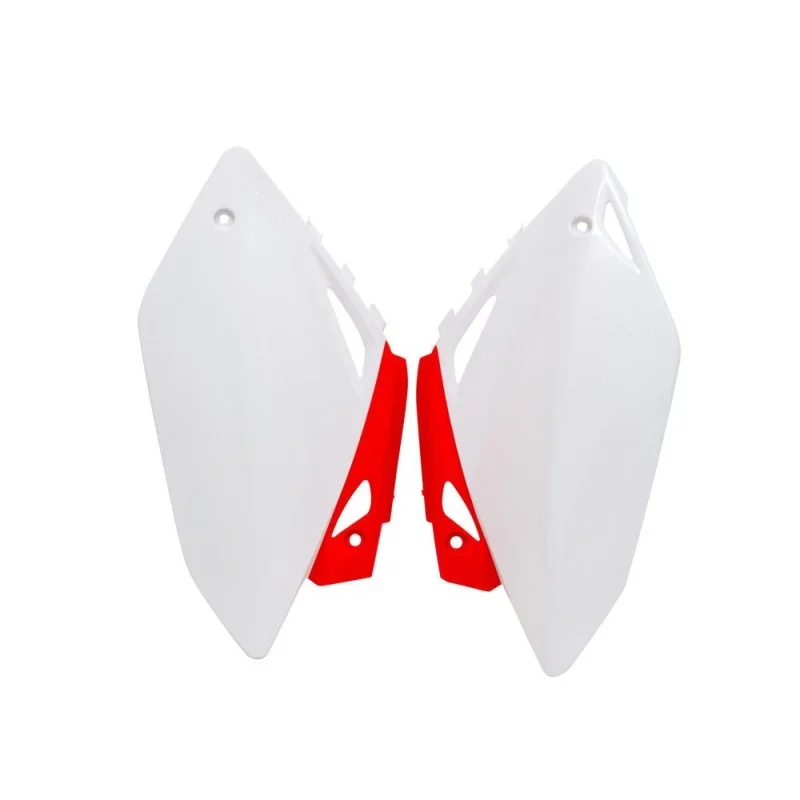 Side panels Racetech-Honda White Red R-FICRFBNRS05 Racetech Pieces plastiques au detail
