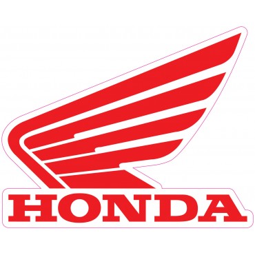 Decal Logoo Honda Wing 3 pz AdesivoHRC2  Adesivi singoli (Loghi)