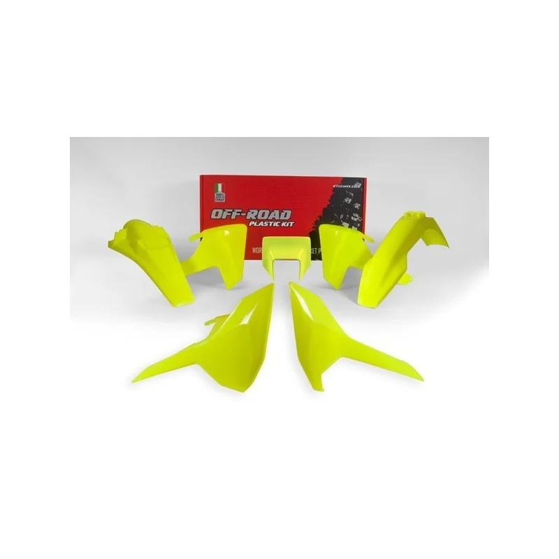 Kit plastiche Racetech Husqvarna TE-FE-giallo fluo R-KITHSQ-GF0-517 Racetech Kits plastique