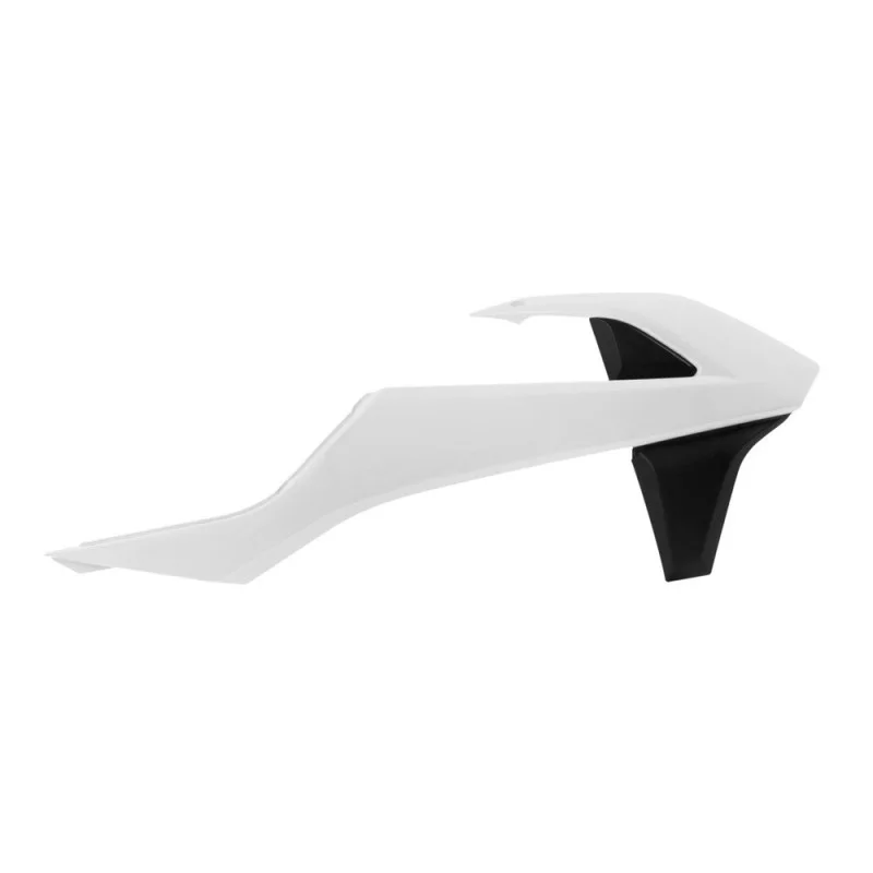 Radiator covers Rtech Ktm white black R-CVKTMBNNR16 Rtech Separate plastic parts