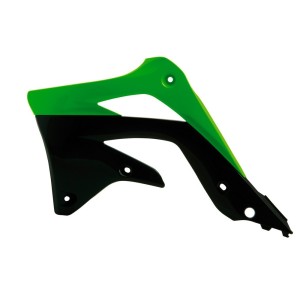 Convogliatori radiatore Racetech Kawasaki Verdi Neri R-CVKXFVENR12