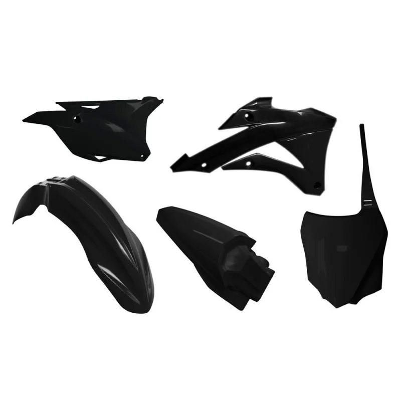 Plastic kit motocross Rtech Kawasaki black R-KITKX0-NR0-518 Rtech Plastic Kits