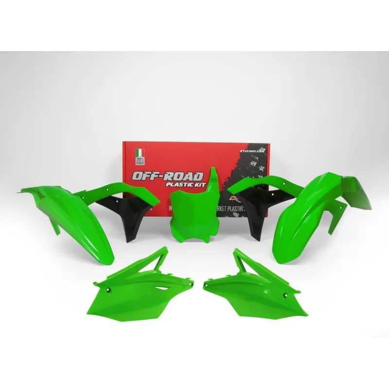 Plastic kit motocross Racetech Kawasaki R-KITKXF-VE0-519 Racetech Kits plastique