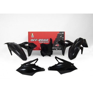 Plastic kit motocross Racetech Kawasaki black R-KITKXF-NR0-519 Racetech Plastic Kits