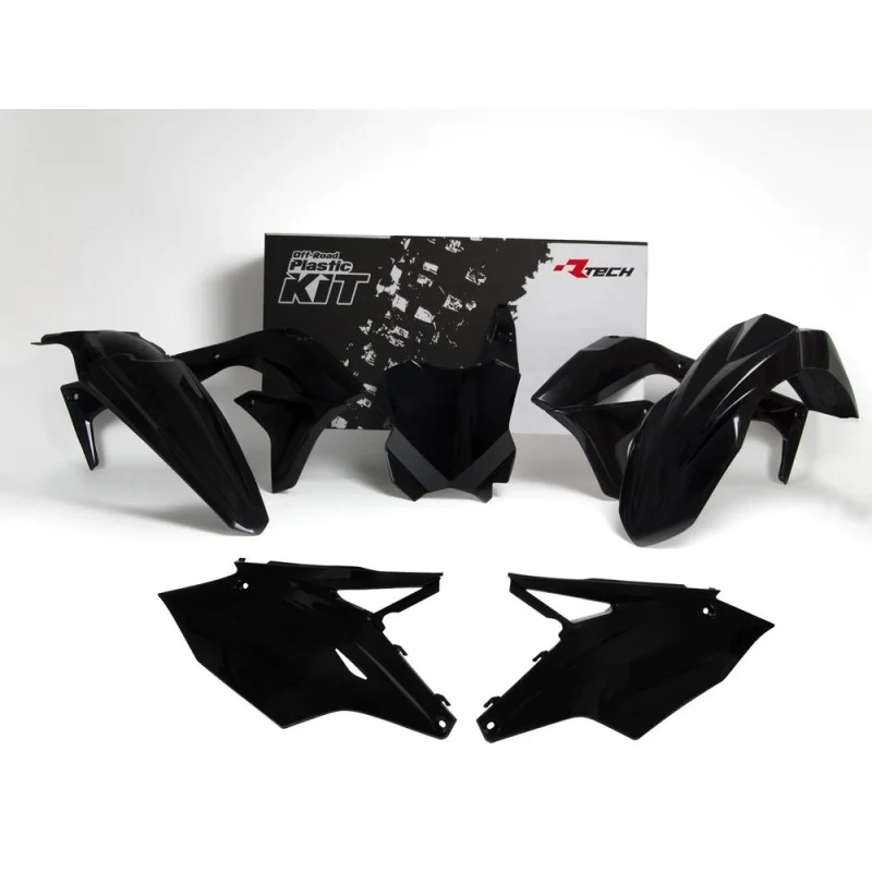 Kit plastiche motocross Racetech Kawasaki nero R-KITKXF-NR0-517