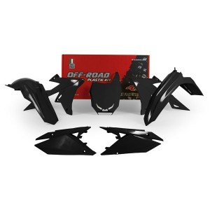 Kit plastiche motocross Racetech Suzuki nero R-KITRMZ-NR0-518
