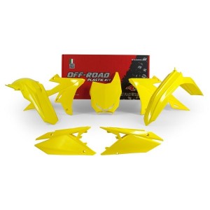 Kit plastiche motocross Racetech Suzuki giallo R-KITRMZ-GI0-518