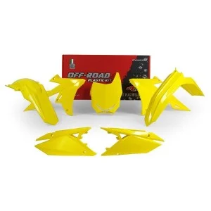 Kit plastiche motocross Racetech Suzuki giallo R-KITRMZ-GI0-518
