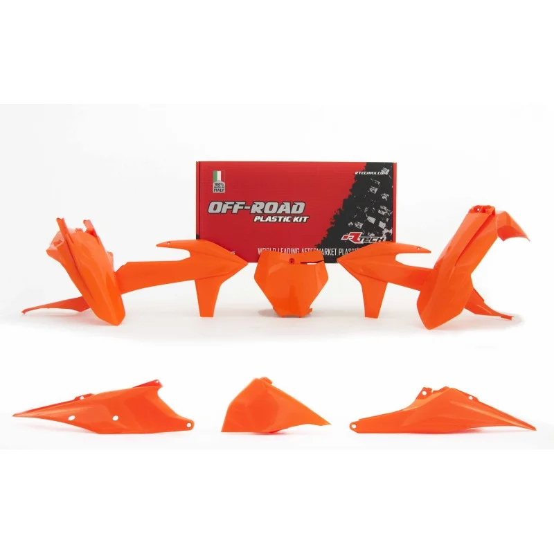 Plastic kit motocross Rtech Ktm orange | KTM SX SXF 19-22 R-KITKTM-AR0-599 Rtech Plastic Kits