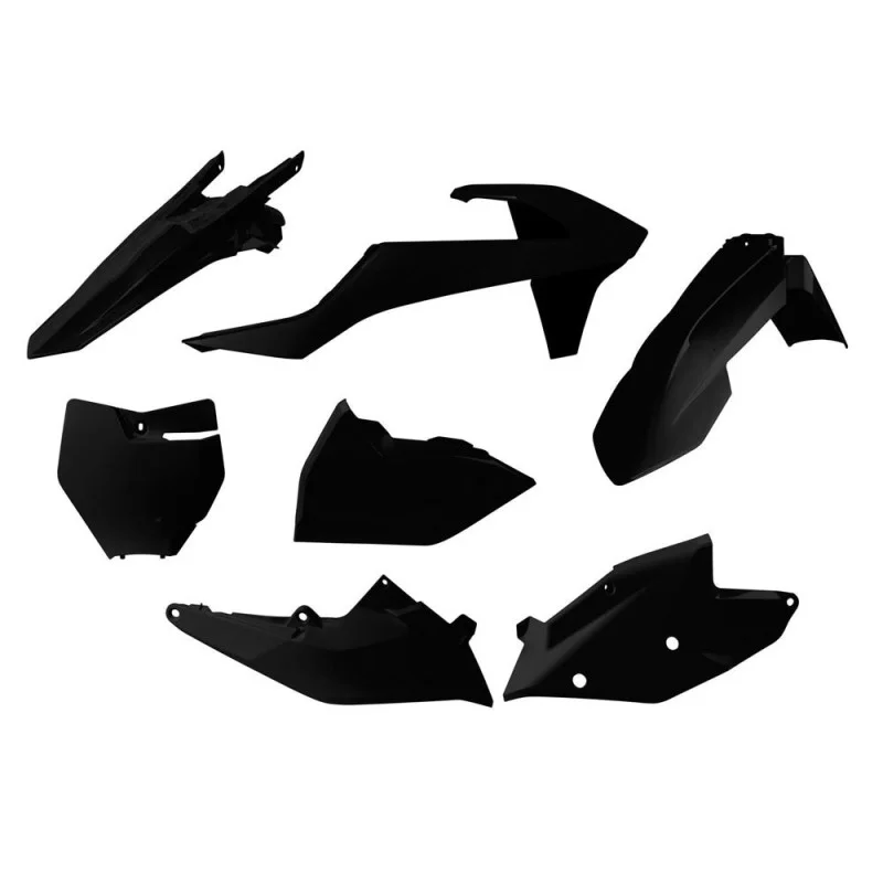 Plastic kit motocross Rtech Ktm black | KTM SX SXF 16-18 R-KITKTM-NR0-516 Rtech Plastic Kits