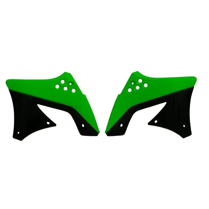 Convogliatori radiatore Racetech Kawasaki Verdi Neri R-CVKXFVENR29