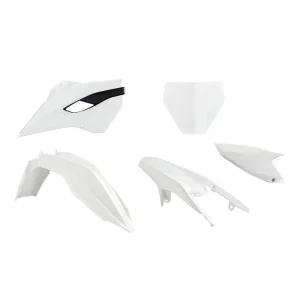 Kit plastiche motocross Racetech-Husqvarna Bianco R-KITHSQ-OEM-508