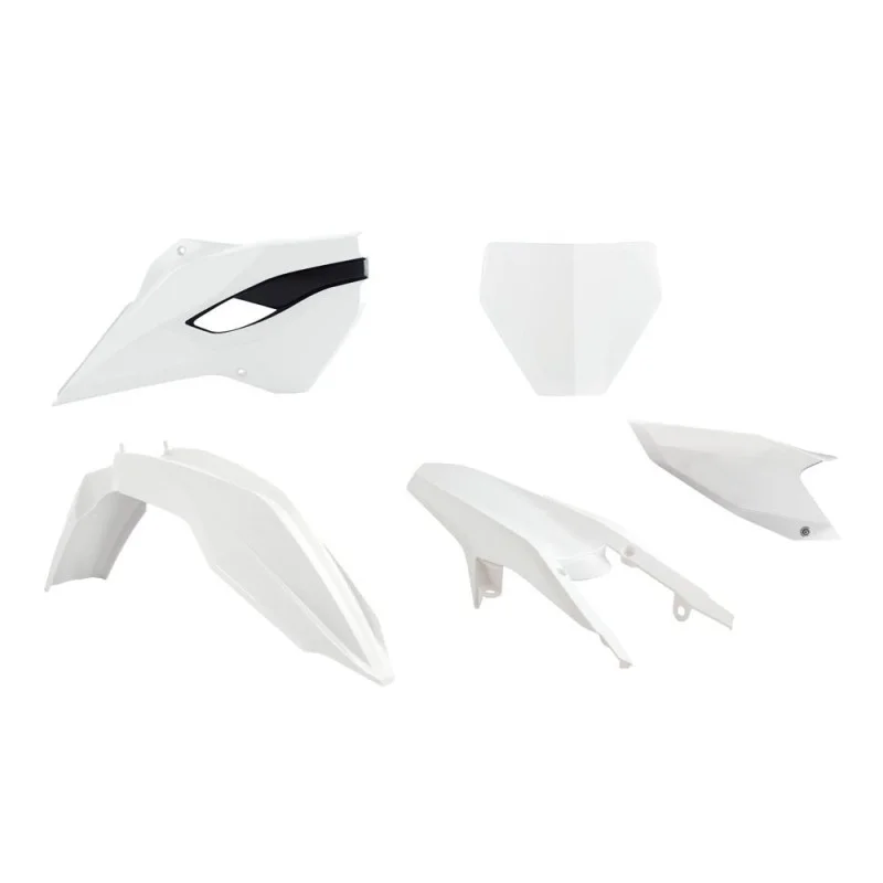 Kit plastiche motocross Racetech-Husqvarna Bianco R-KITHSQ-OEM-508