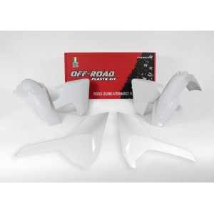 Kit plastiche motocross Rtech bianche | Husqvarna TE - FE 2017-2019 R-KITHSQ-BN0-417