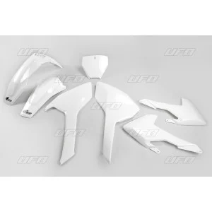 Kit plastiche motocross Ufo (5pz) husqvarna bianco HUKIT616041