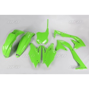 Kit plastiche motocross Ufo (5pz) Kawasaki Verde KAKIT226026