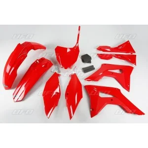 Kit plastiche motocross Ufo Honda CRF 450 17- CRF 250 18- rosse HOKIT123070