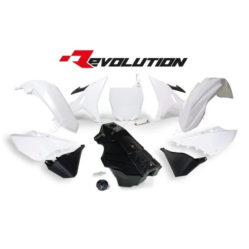 Kit plastiche YZ Revolution Racetech-bianco R-KITYZ0-BN0-016