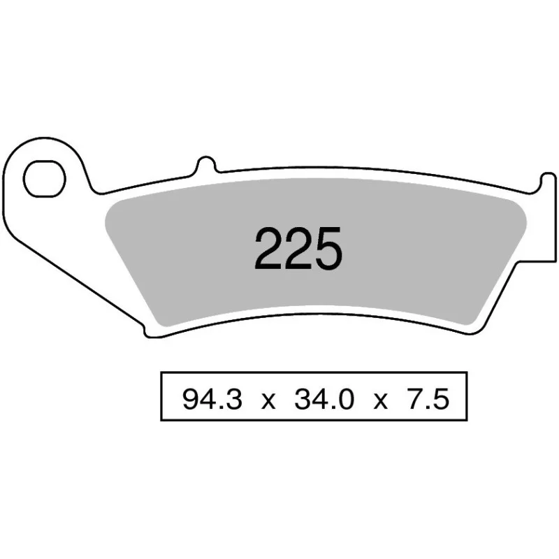 Brake Pads Nissin sintered MX03 Front 2P225ST Nissin Brake pads and brake caliper