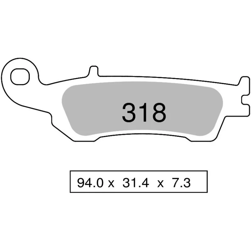 Brake Pads Nissin sintered MX03 Front 2P318ST Nissin  Plaquettes de frein and brake caliper