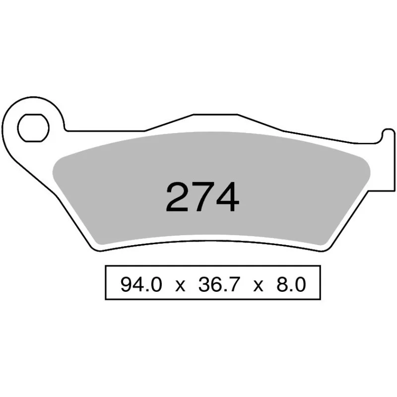 Pastiglie freno Nissin sinterizzate MX03-Anteriori 2P274ST