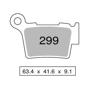 Brake Pads Nissin sintered MX03 Rear 2P299ST Nissin  Plaquettes de frein and brake caliper