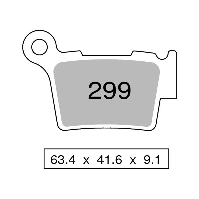 Pastiglie freno Nissin sinterizzate MX03-Posteriori 2P299ST