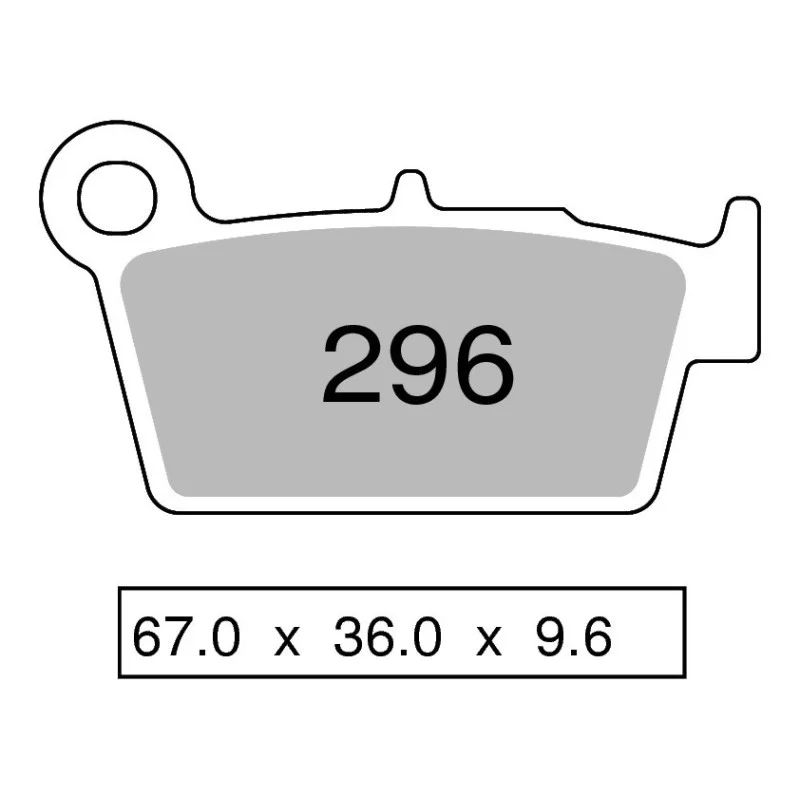 Brake Pads Nissin sintered MX03 Rear 2P296ST Nissin Brake pads and brake caliper