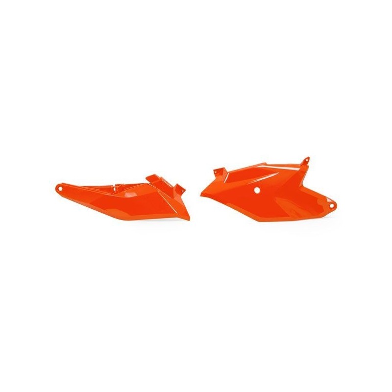 Side panels Rtech Ktm Orange R-FIKTMAR0185 Rtech Separate plastic parts