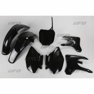 Body Kit motocross Ufo (5pz) Yamaha black YAKIT304001 Ufo Plastic Kits