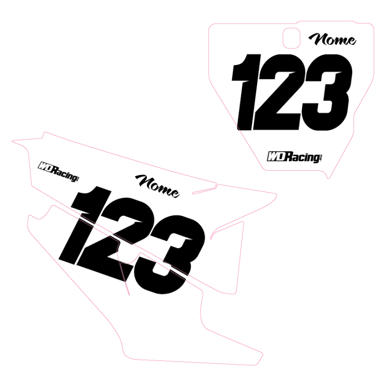 Husqvarna Solid Number Plates SOLID-HUS WD Graphics Husqvarna