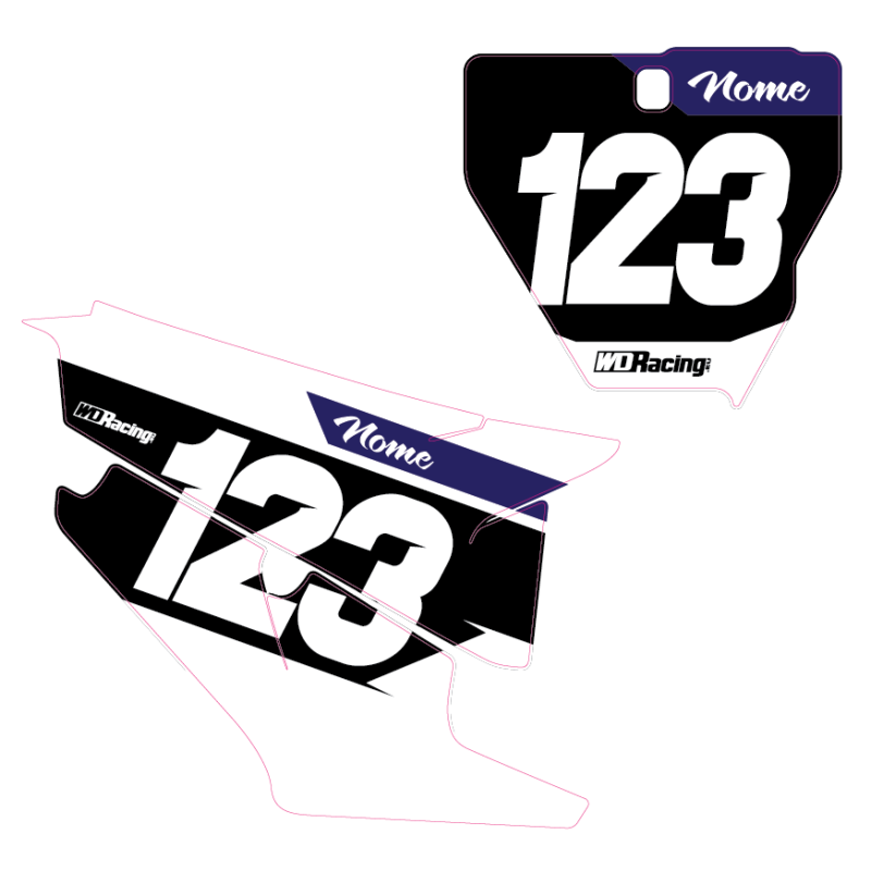 Husqvarna Race 2 Number Plates RAC2-HUS  Husqvarna