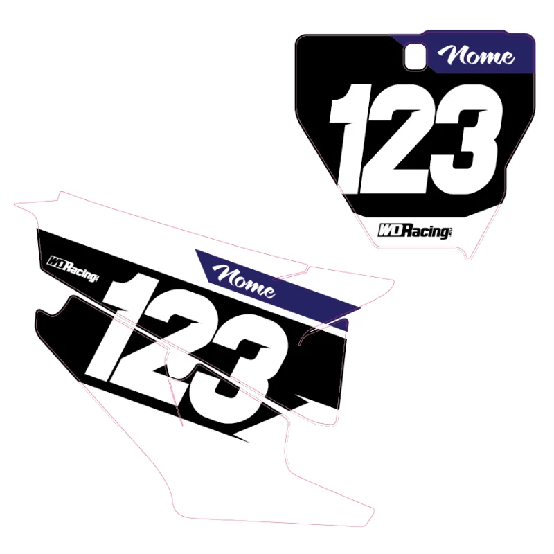 Husqvarna Race 2 Number Plates RAC2-HUS  Husqvarna