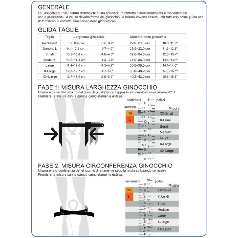 Coppia ginocchiere tutori POD K4 V2 premium 2652
