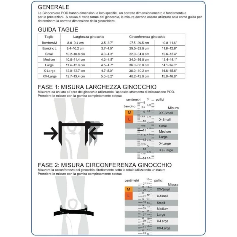 Coppia ginocchiere tutori POD K4 V2 premium 2652